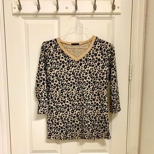 Leopard print long sleeve shirt